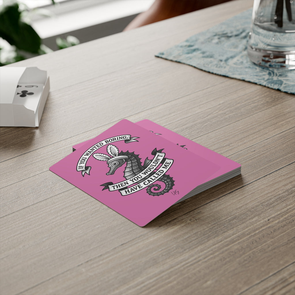 Bunny Ears | Design Life | Poker Cards- Glossy Pink