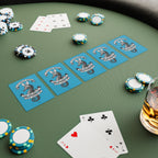 Bunny Ears | Design Life | Poker Cards- Glossy Turquoise