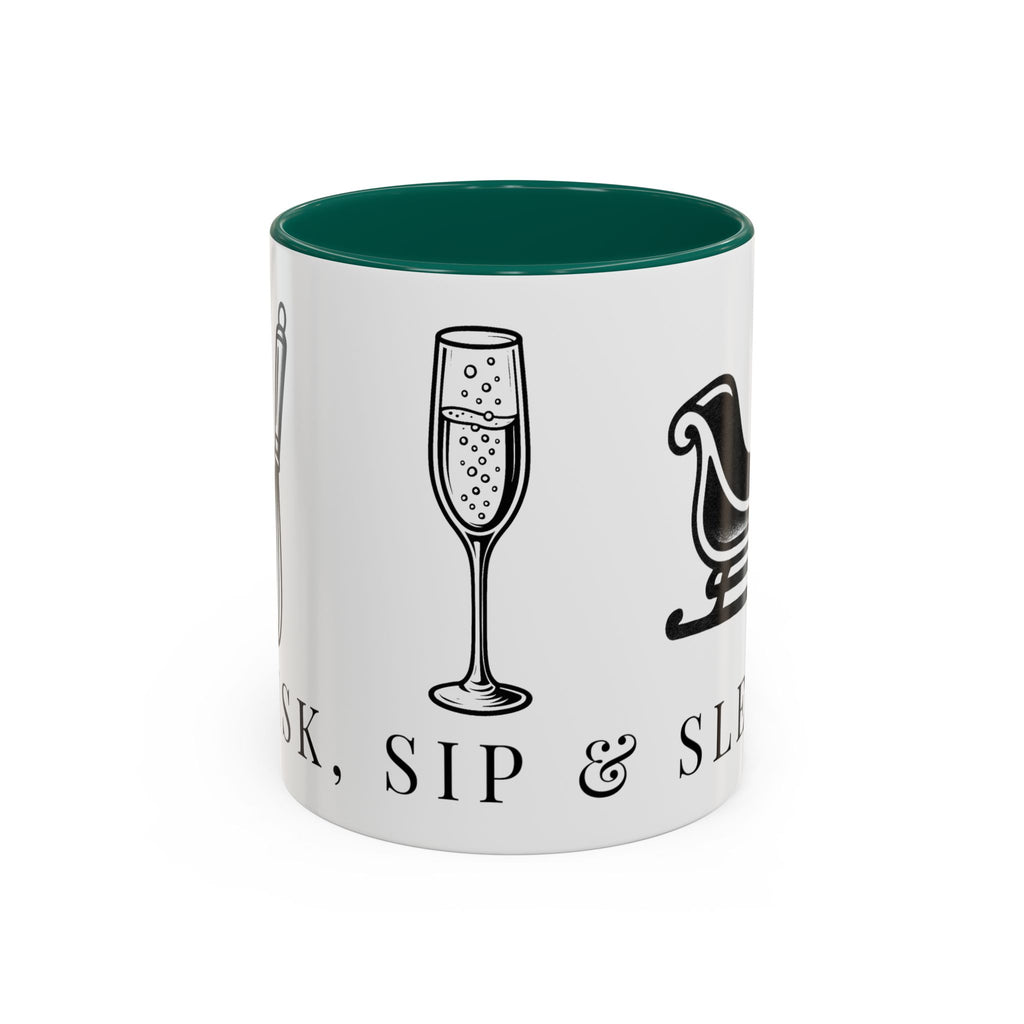Whisk, Sip & Sleigh | Talk Cooking To Me | Celebrate! Red or Green Mug (11oz & 15oz)