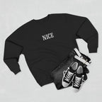 The Nice One | make it NICE | Unisex Black Crewneck Sweatshirt