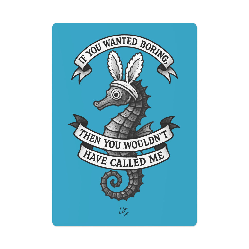 Bunny Ears | Design Life | Poker Cards- Glossy Turquoise