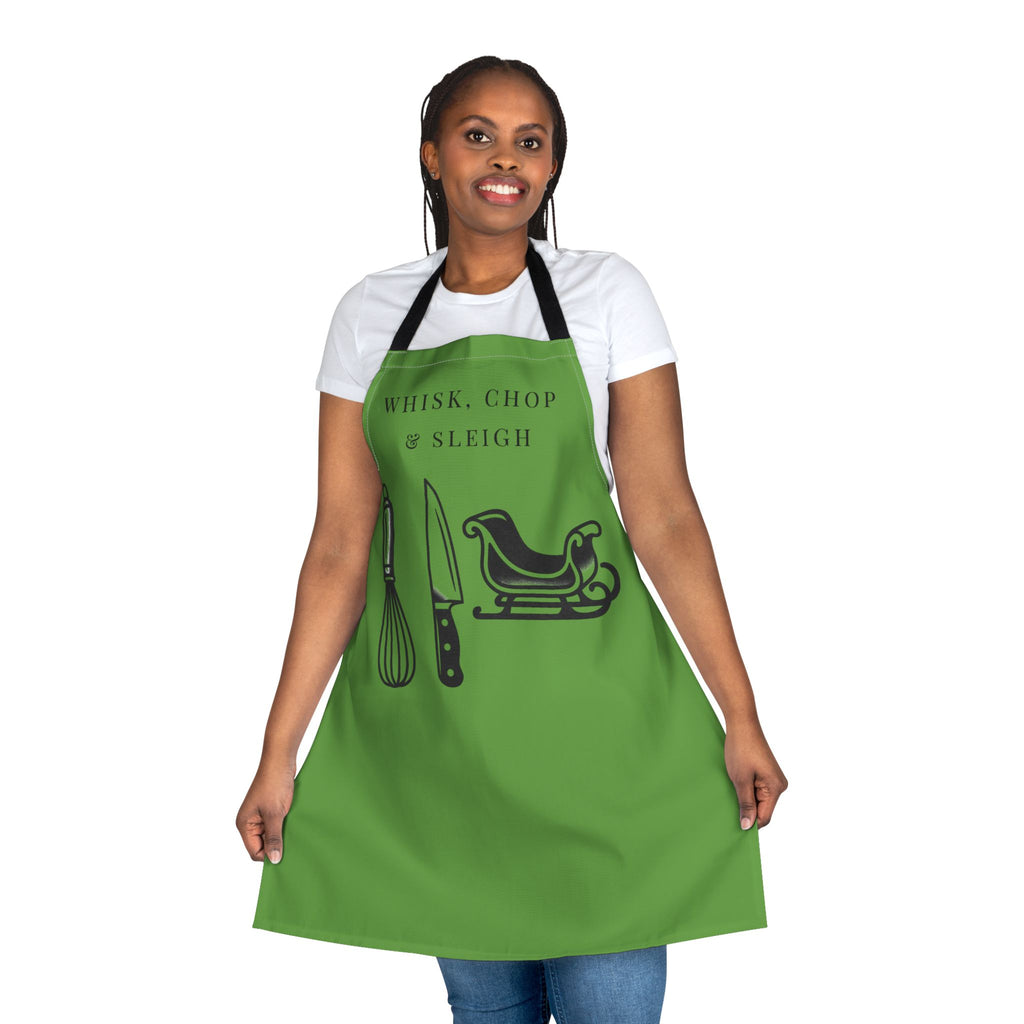Whisk, Chop & Sleigh | Talk Cooking to Me- Celebrate! Apron/Green