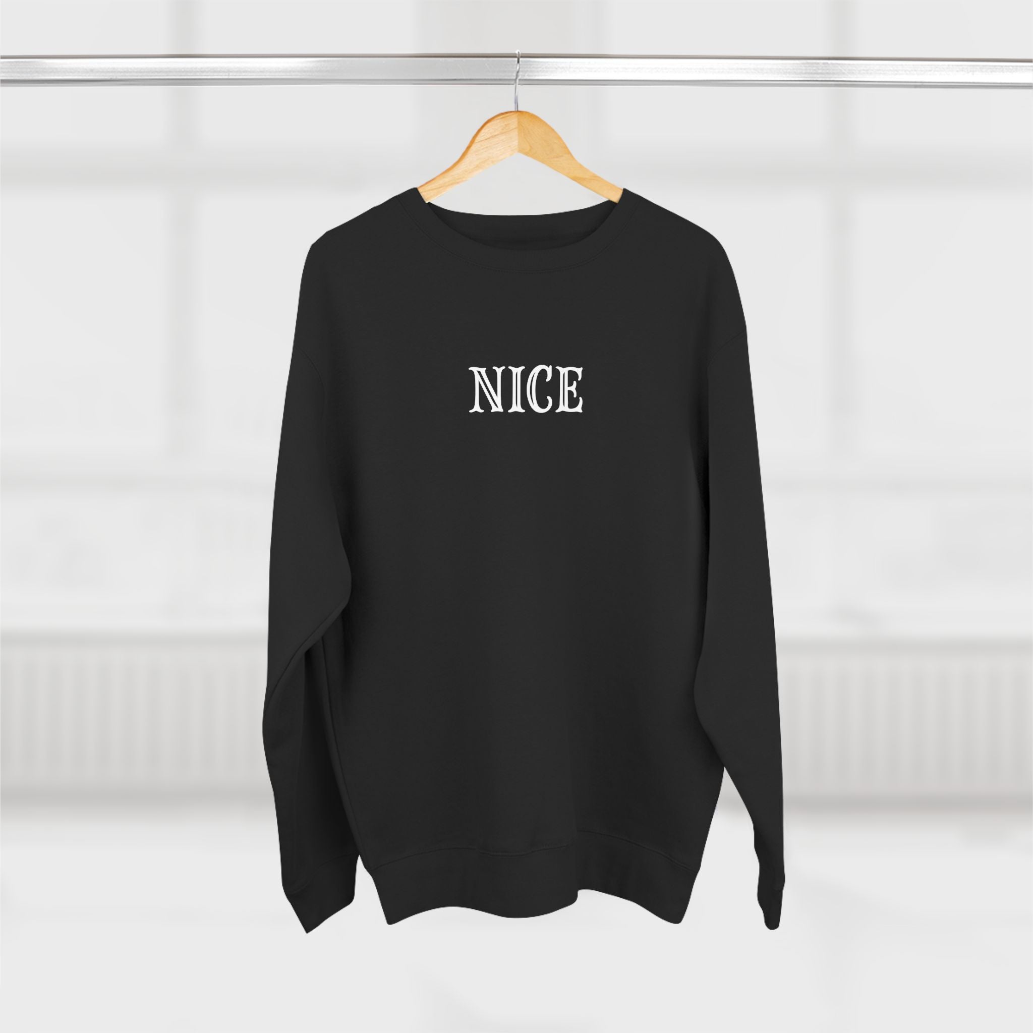 My Sister | make it NICE | Unisex Black Crewneck Sweatshirt