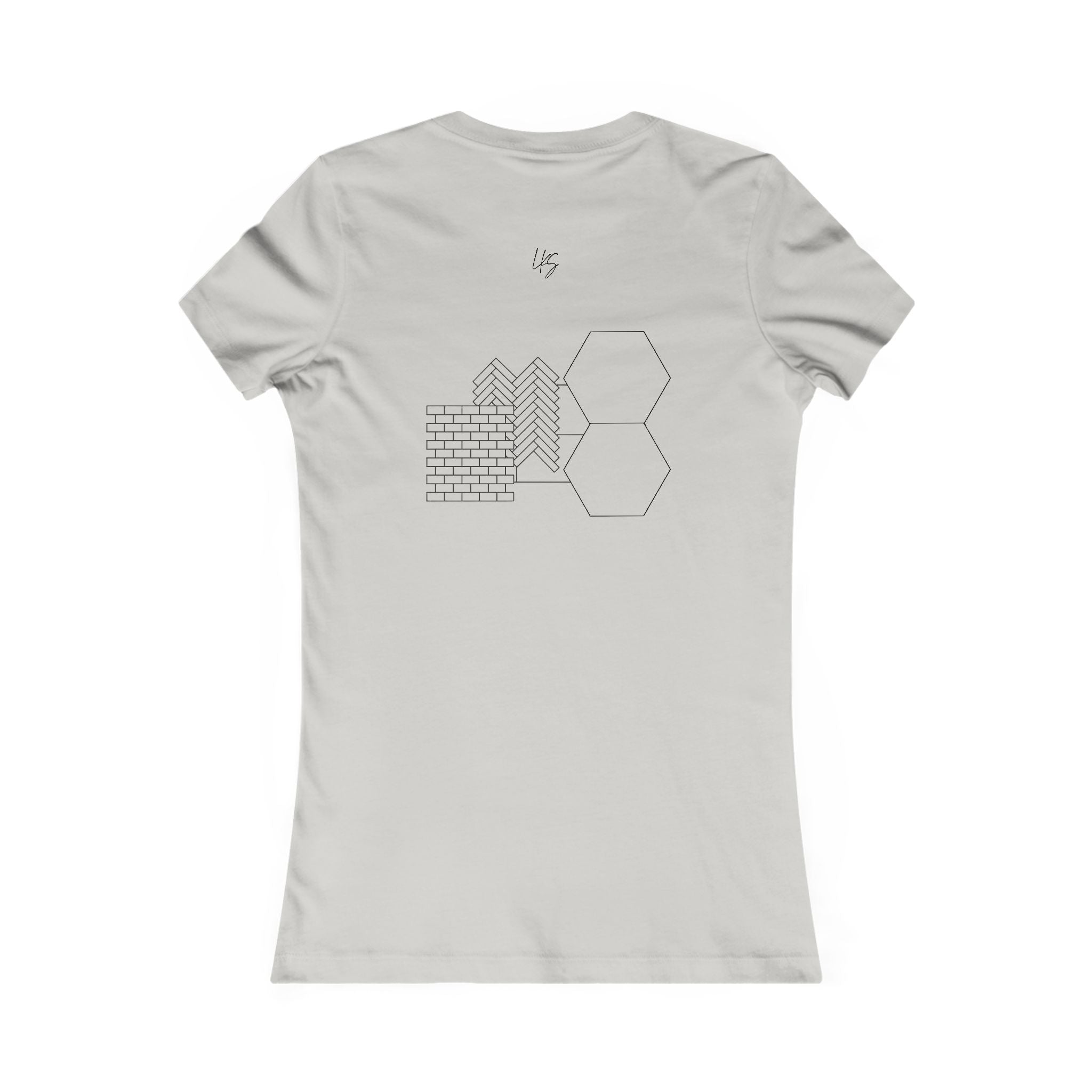 Tile me about it | Punderful Designer | Women's Fitted Crew T- Silver