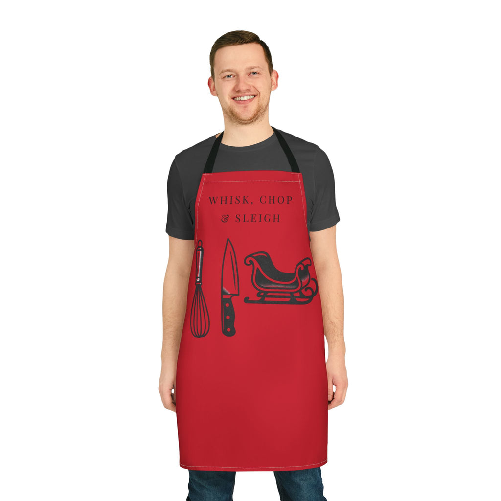 Whisk, Chop & Sleigh | Talk Cooking to Me- Celebrate! Apron/Red
