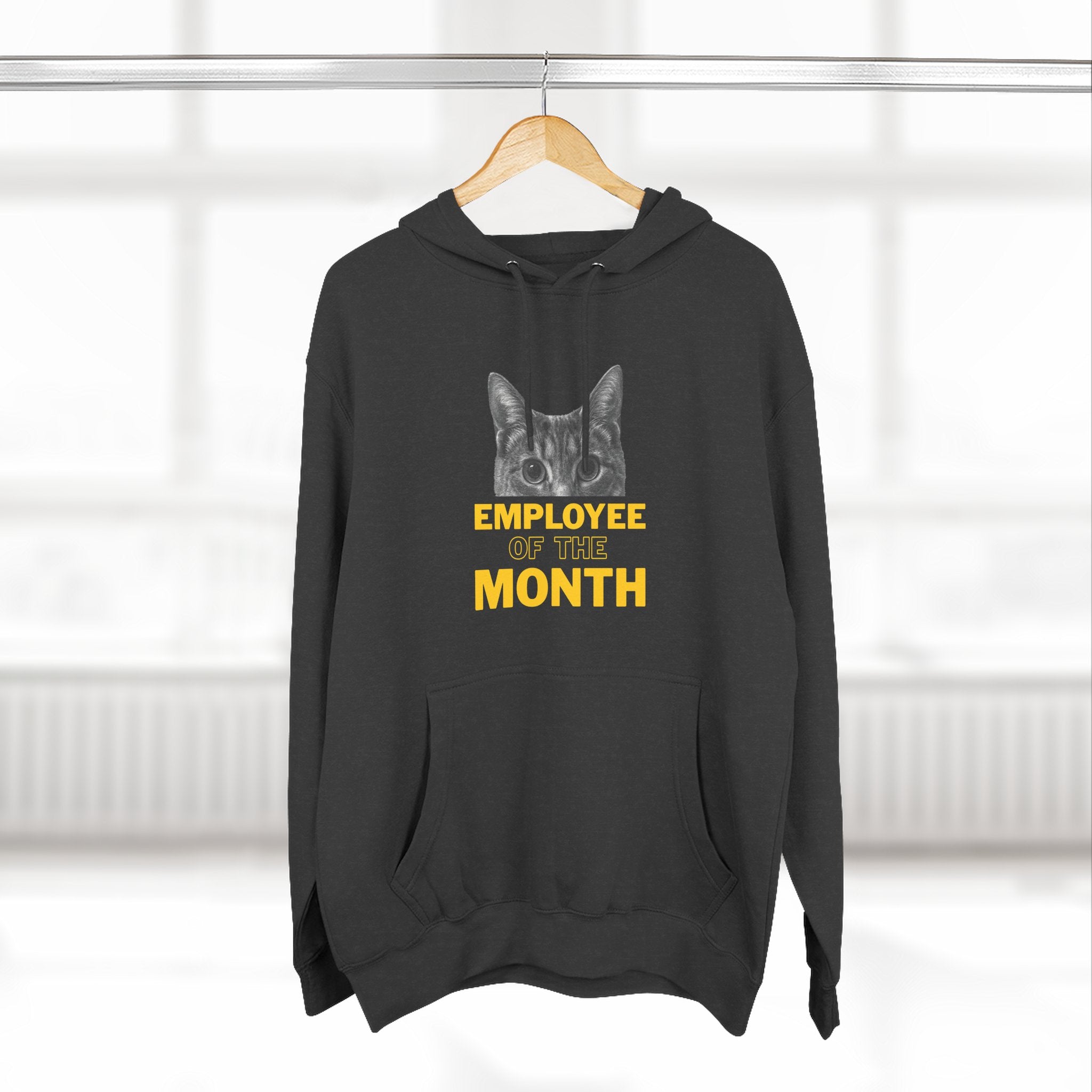 Megatron, Official | Employee of the Month | Medium/Heavy Hoodie Sweatshirt- Charcoal