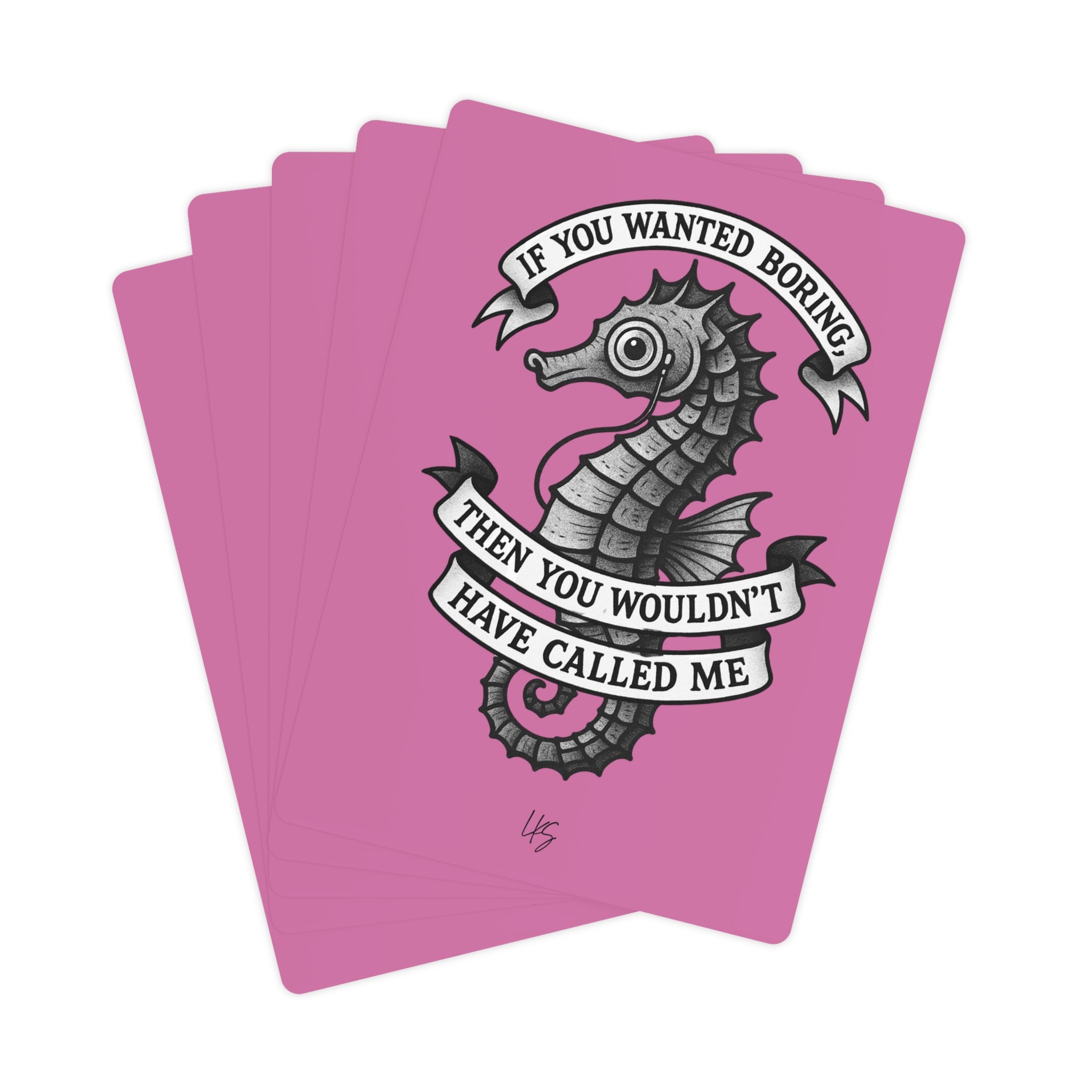 Feeling Seen | Design Life | Poker Cards- Glossy Pink