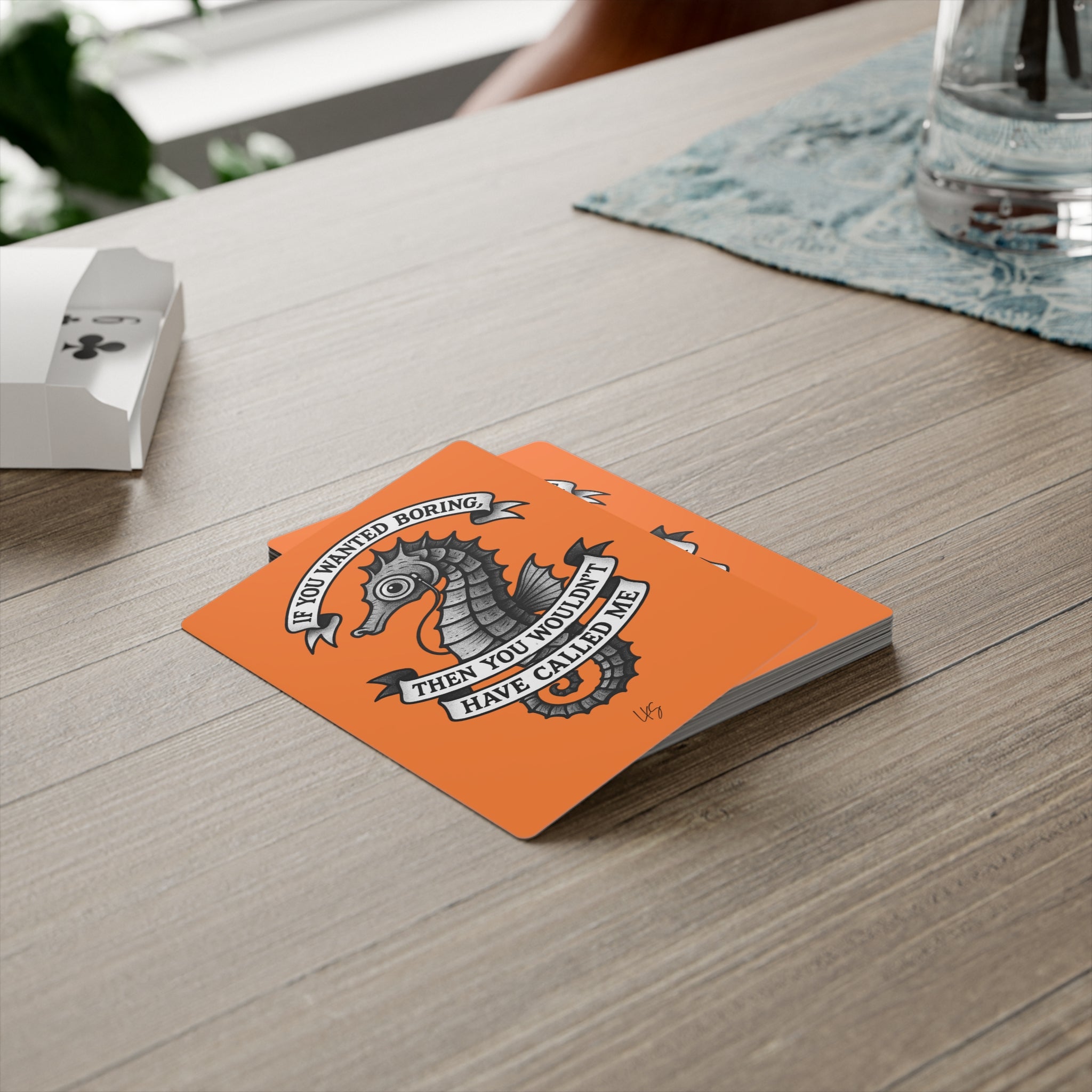 Feeling Seen | Design Life | Poker Cards- Glossy Orange