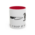 Whisk, Chop, Sleigh | Talk Cooking To Me | Celebrate! Red or Green Mug
