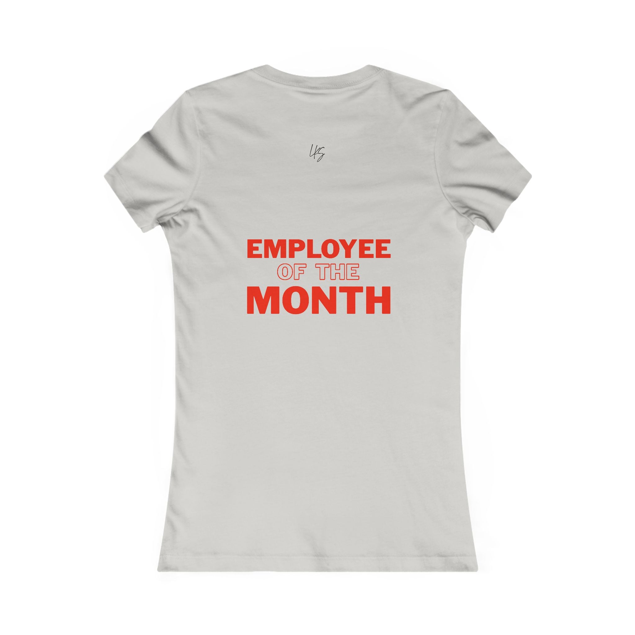 Clarice | Employee of the Month | Women's Fitted Crew Neck T- Silver