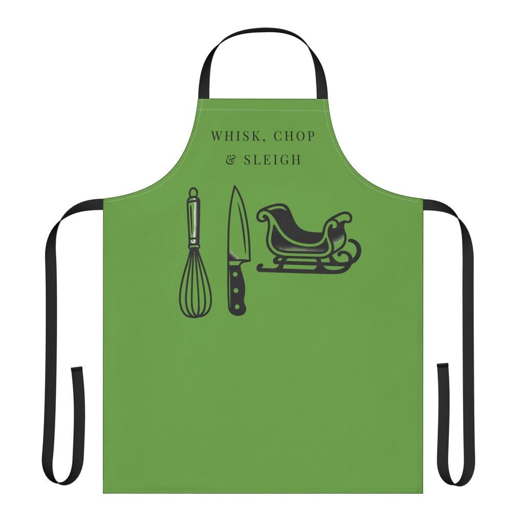 Whisk, Chop & Sleigh | Talk Cooking to Me- Celebrate! Apron/Green