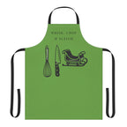 Whisk, Chop & Sleigh | Talk Cooking to Me- Celebrate! Apron/Green