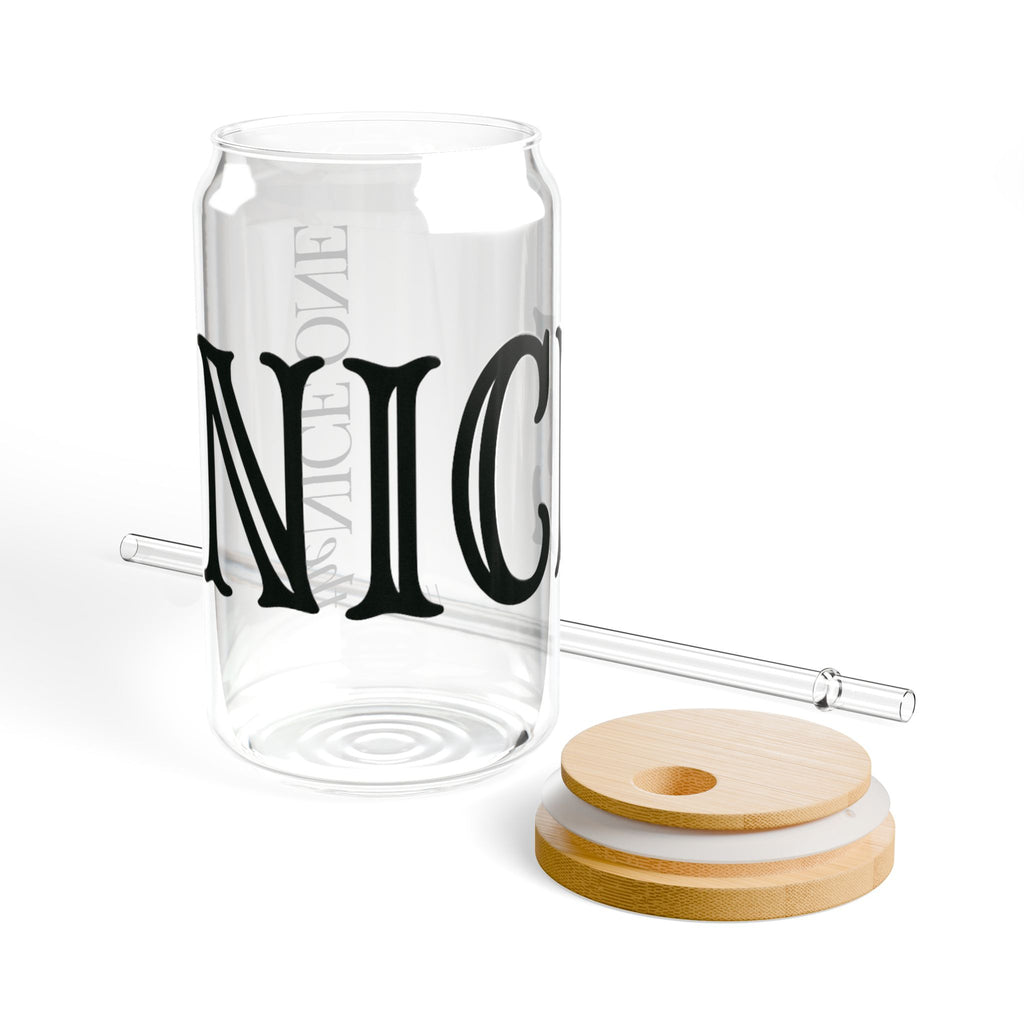 the Nice One | make it NICE | 16oz Glass Sipper Cup