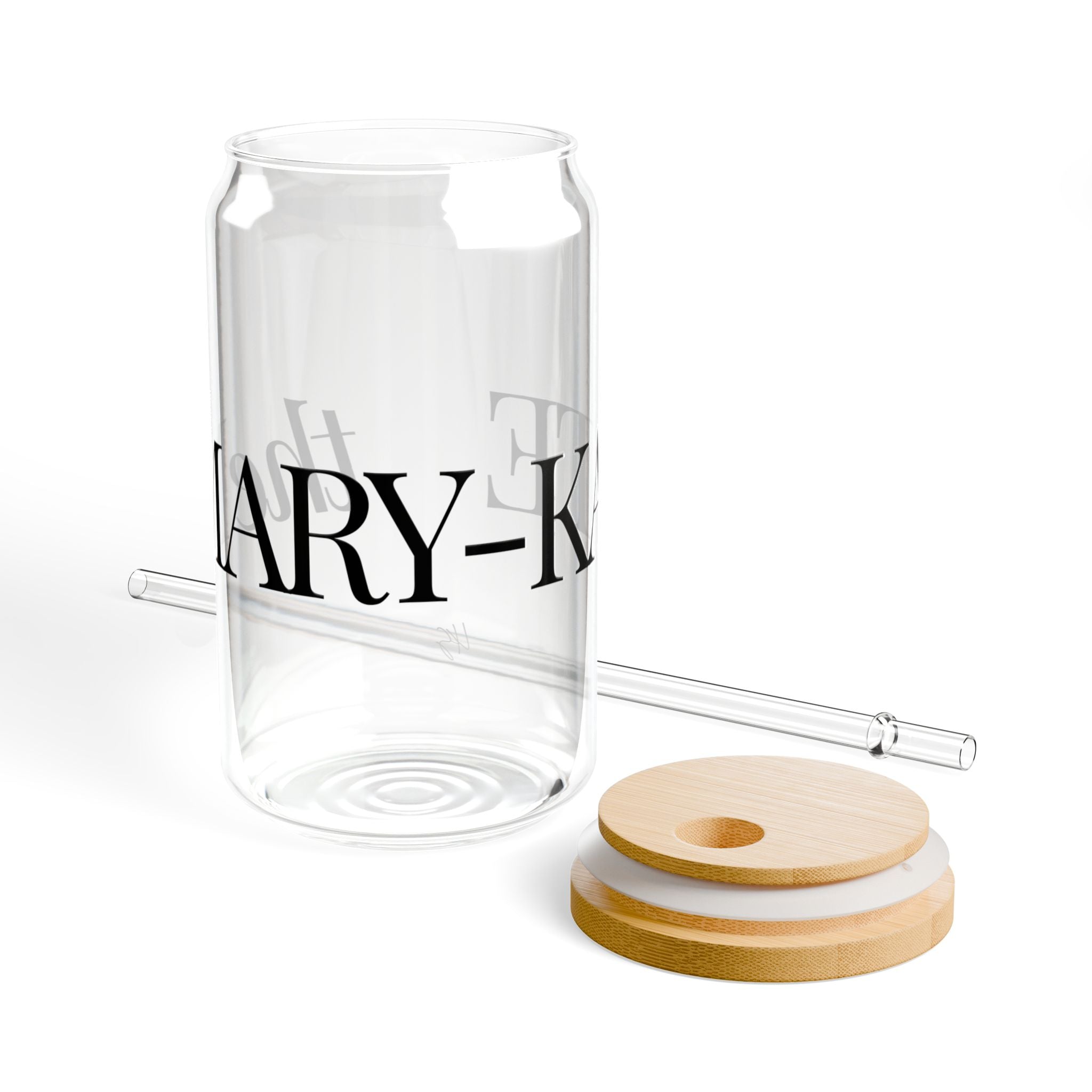 the Mary-Kate | Design Family| 16oz Glass Sipper Cup