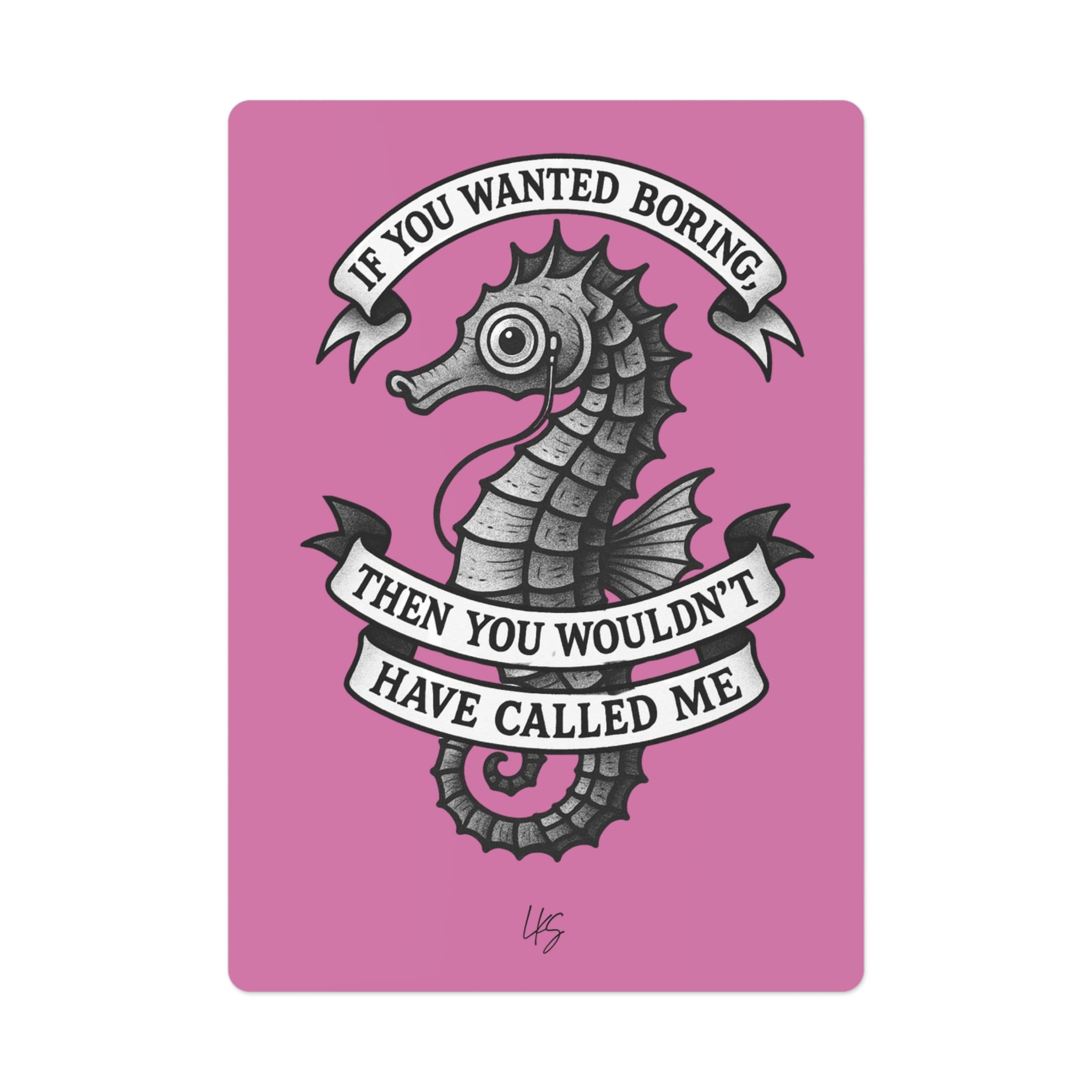Feeling Seen | Design Life | Poker Cards- Glossy Pink