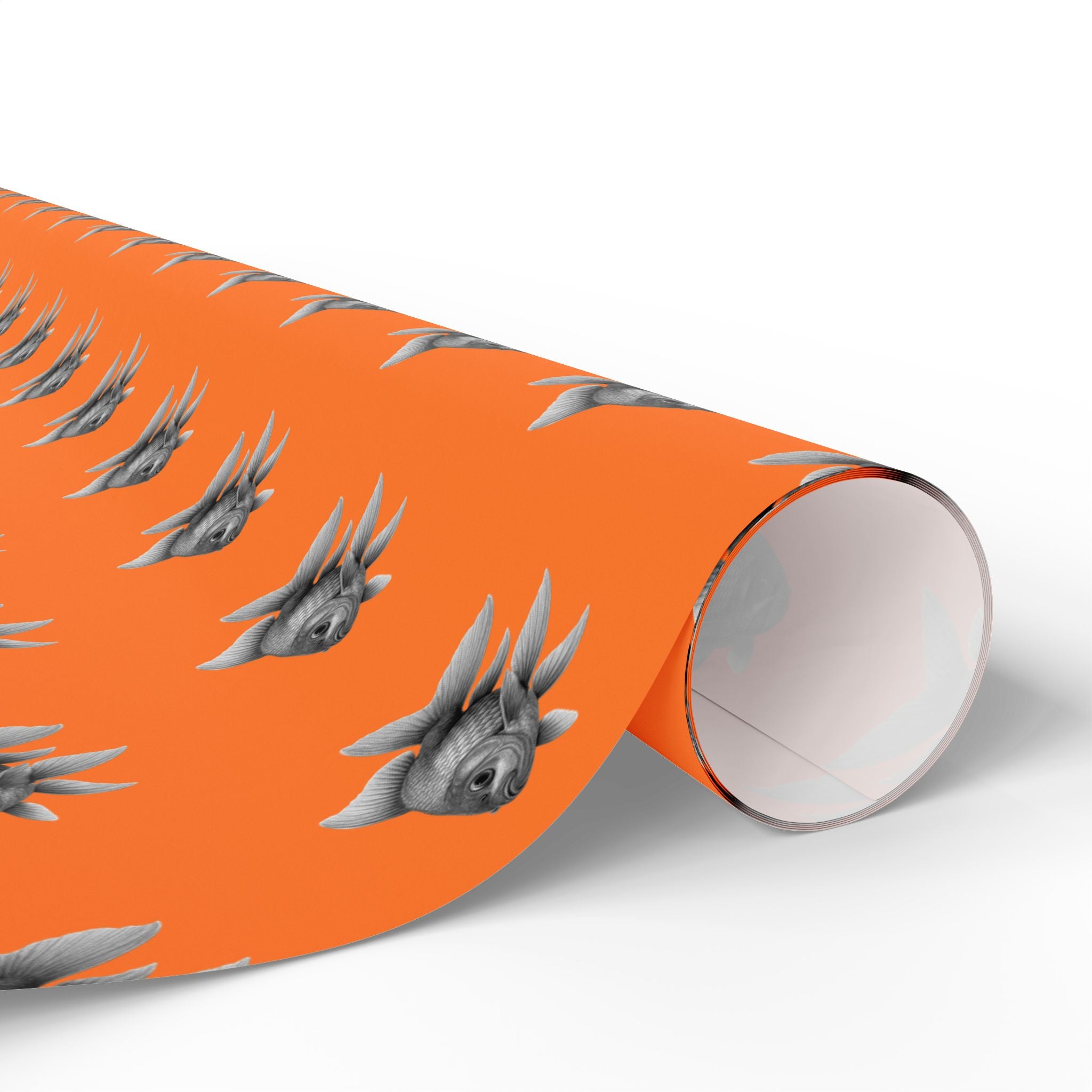 Francis | Employee of the Month | Glossy Wrapping Paper- Orange