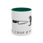 Whisk, Chop, Sleigh | Talk Cooking To Me | Celebrate! Red or Green Mug