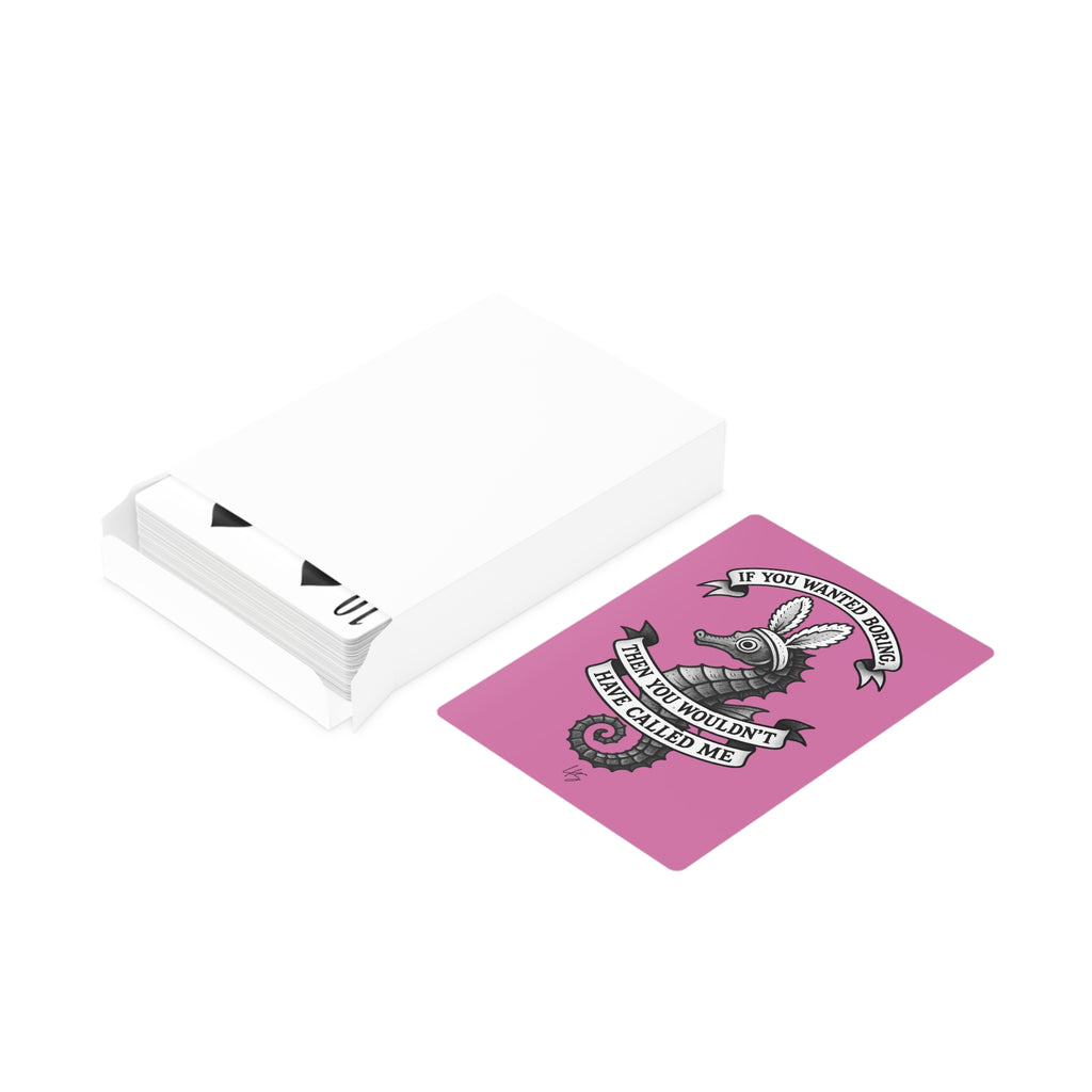 Bunny Ears | Design Life | Poker Cards- Glossy Pink