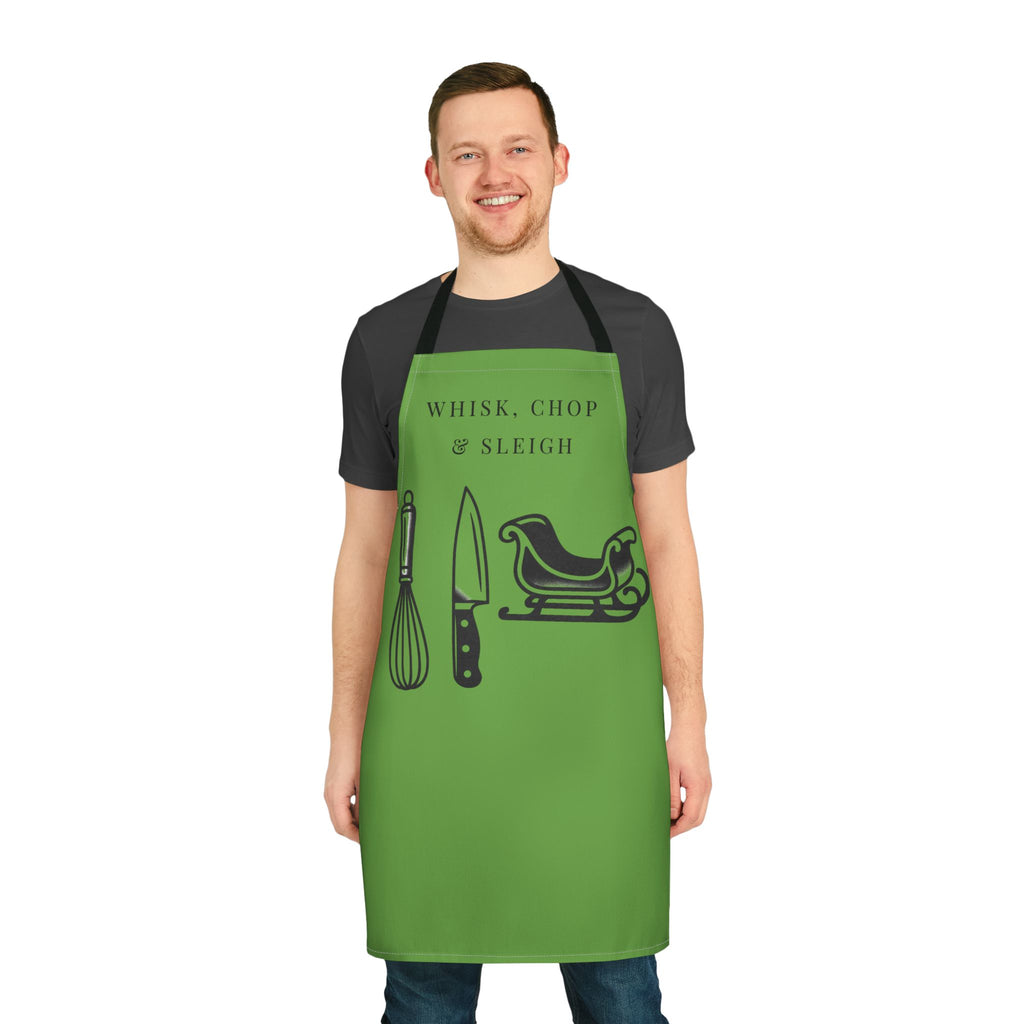 Whisk, Chop & Sleigh | Talk Cooking to Me- Celebrate! Apron/Green