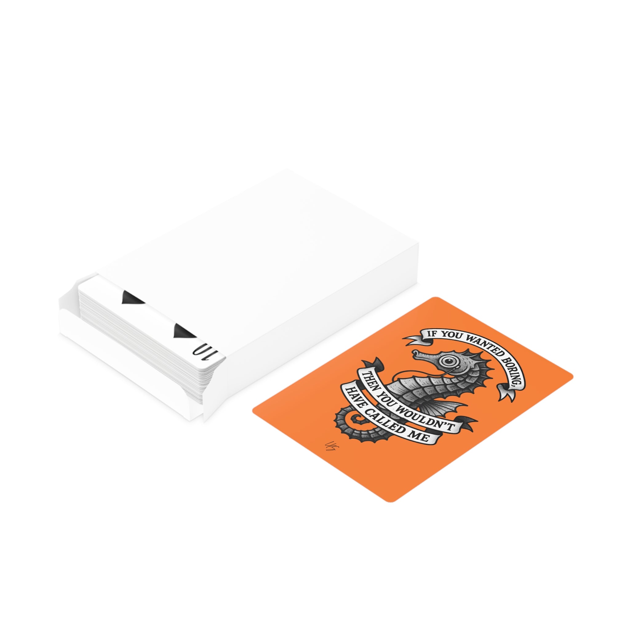 Feeling Seen | Design Life | Poker Cards- Glossy Orange