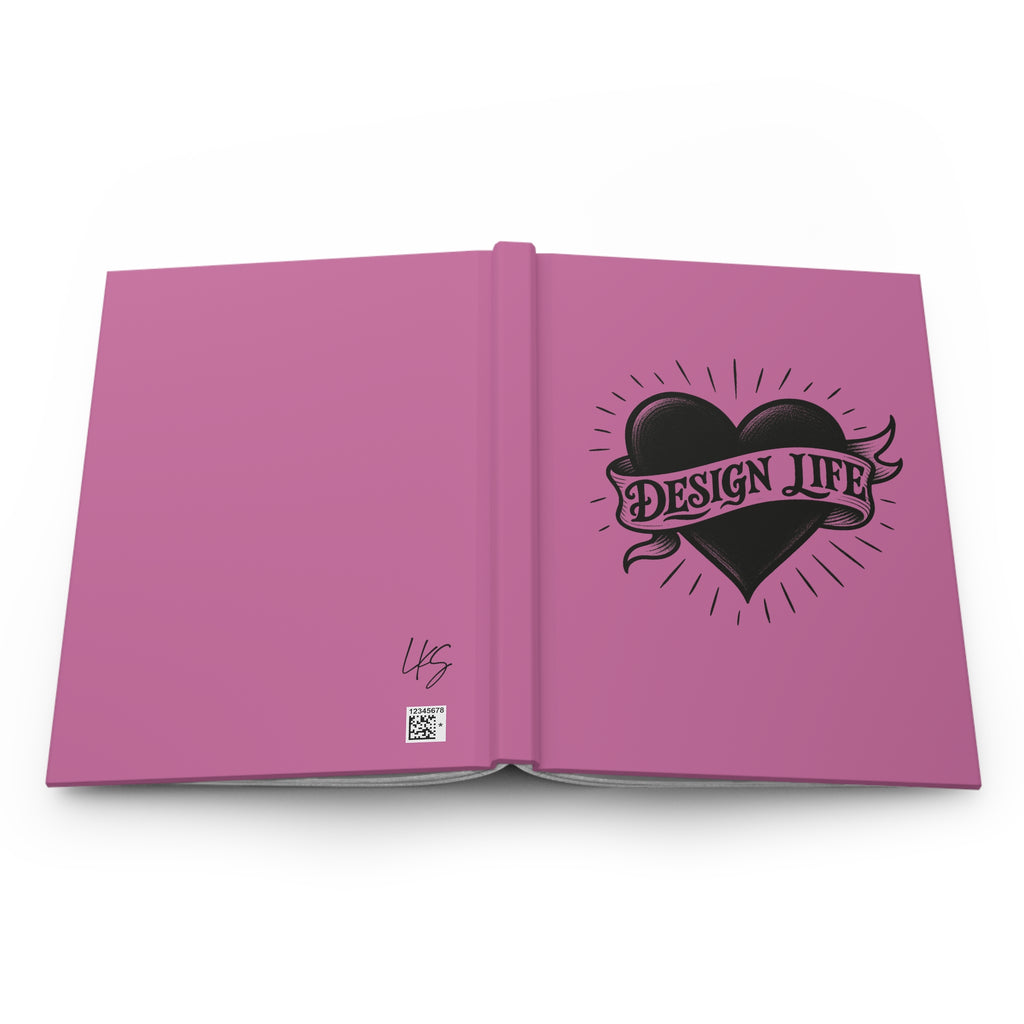 Design Life | Write This Way | Hardcover Journal -Pink