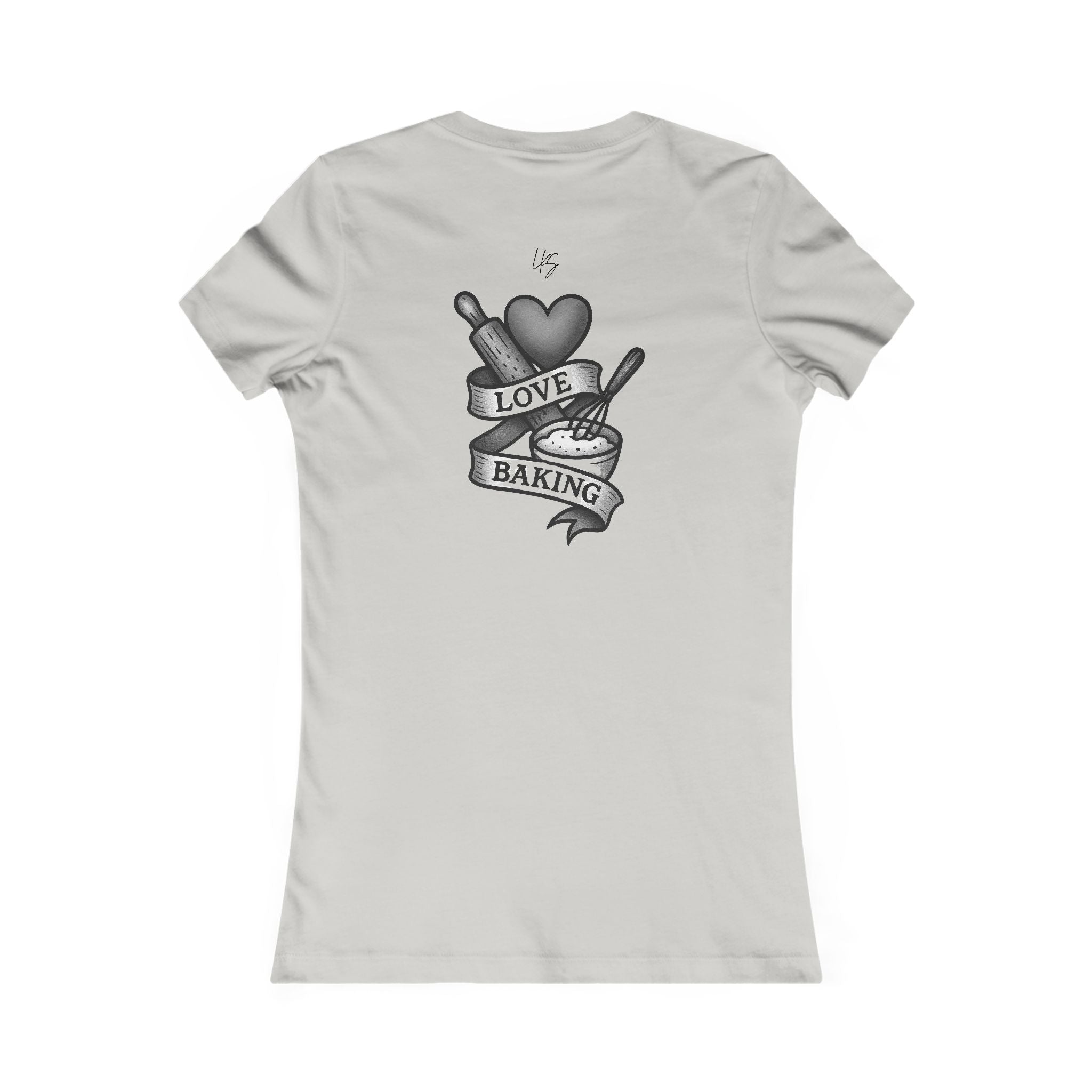 Bake It 'Til You Make It | Talk Cooking to Me | Women's Fitted Crew Neck T-Silver