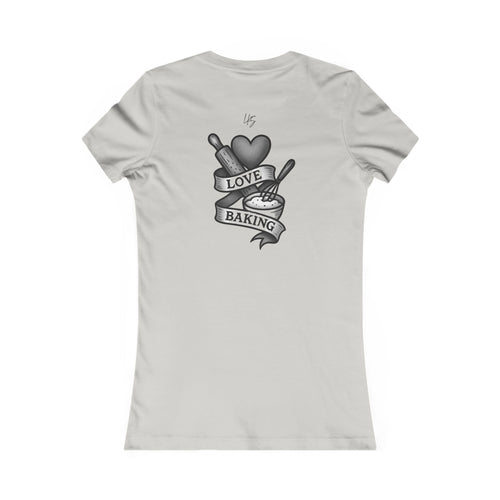 Bake It 'Til You Make It | Talk Cooking to Me | Women's Fitted Crew Neck T-Silver