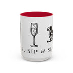 Whisk, Sip & Sleigh | Talk Cooking To Me | Celebrate! Red or Green Mug (11oz & 15oz)