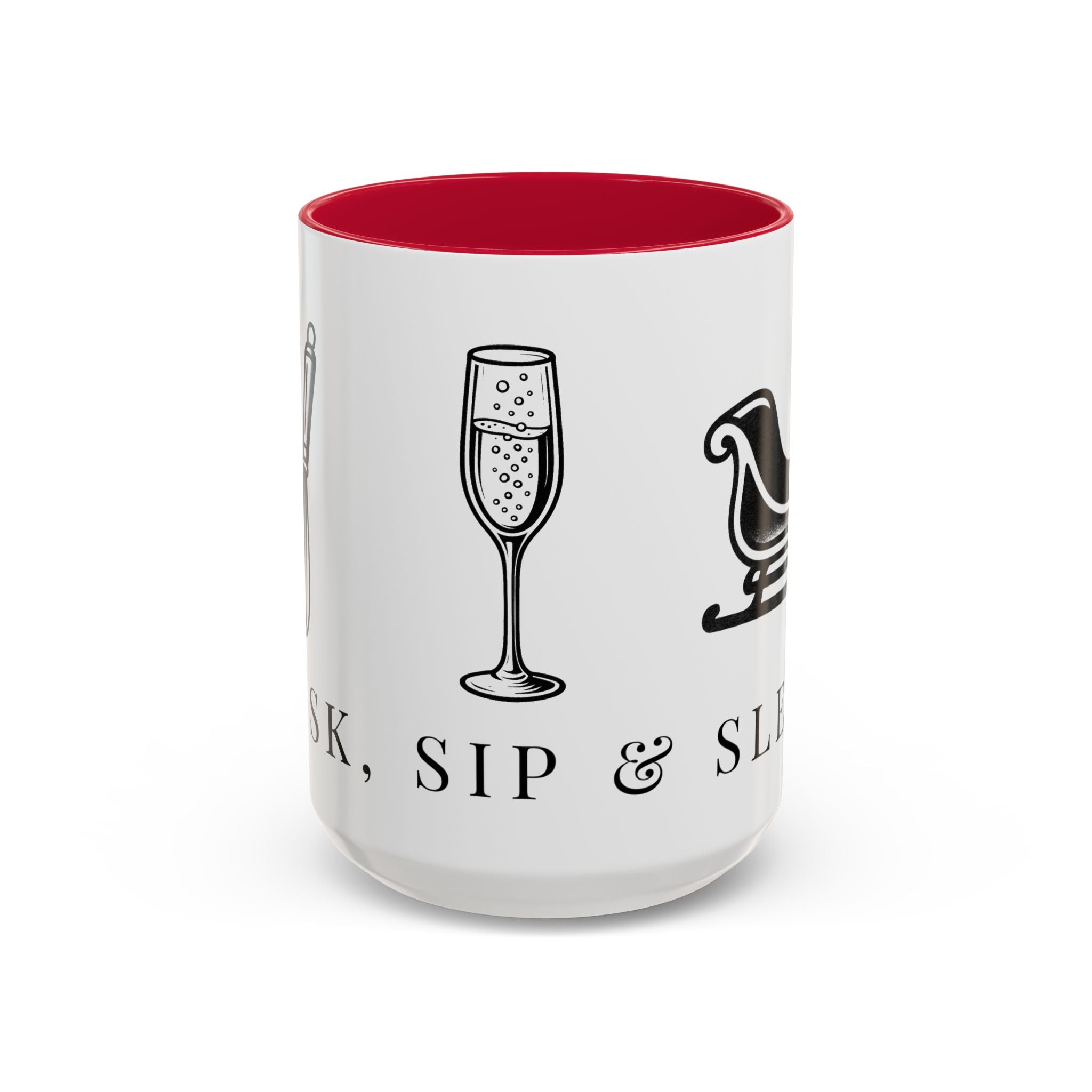 Whisk, Sip & Sleigh | Talk Cooking To Me | Celebrate! Red or Green Mug (11oz & 15oz)