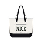 We can't both | Make it Nice | Front Zip Pocket