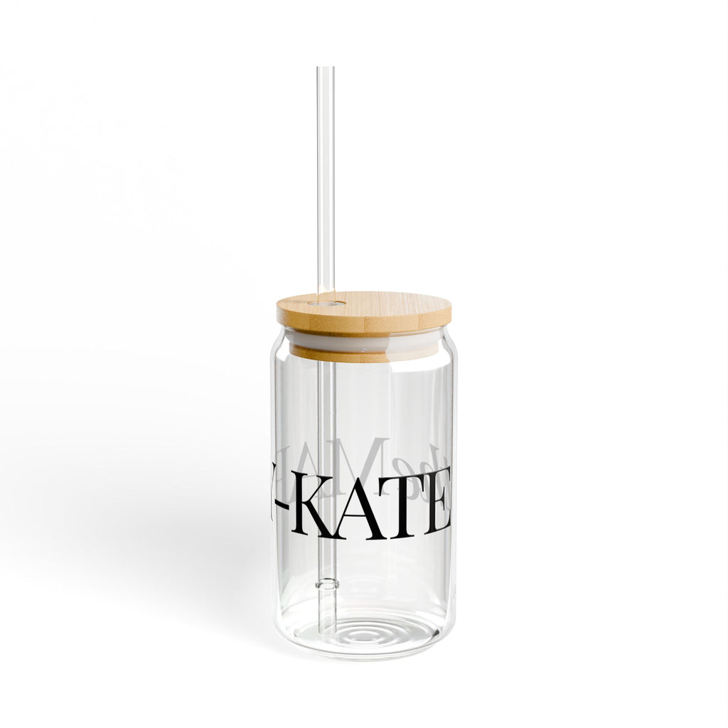 the Mary-Kate | Design Family| 16oz Glass Sipper Cup