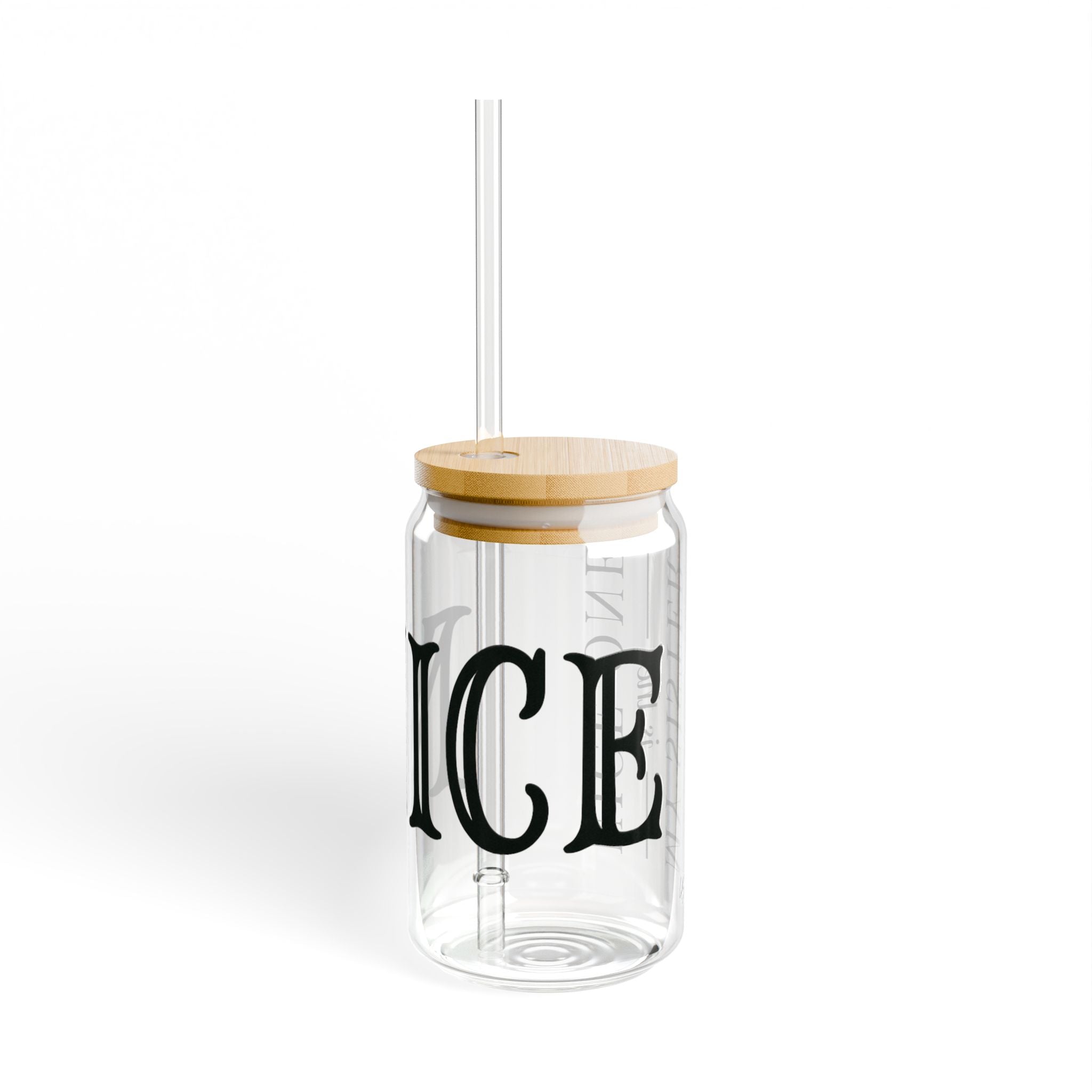 My Sister | make it NICE | 16oz Glass Sipper Cup