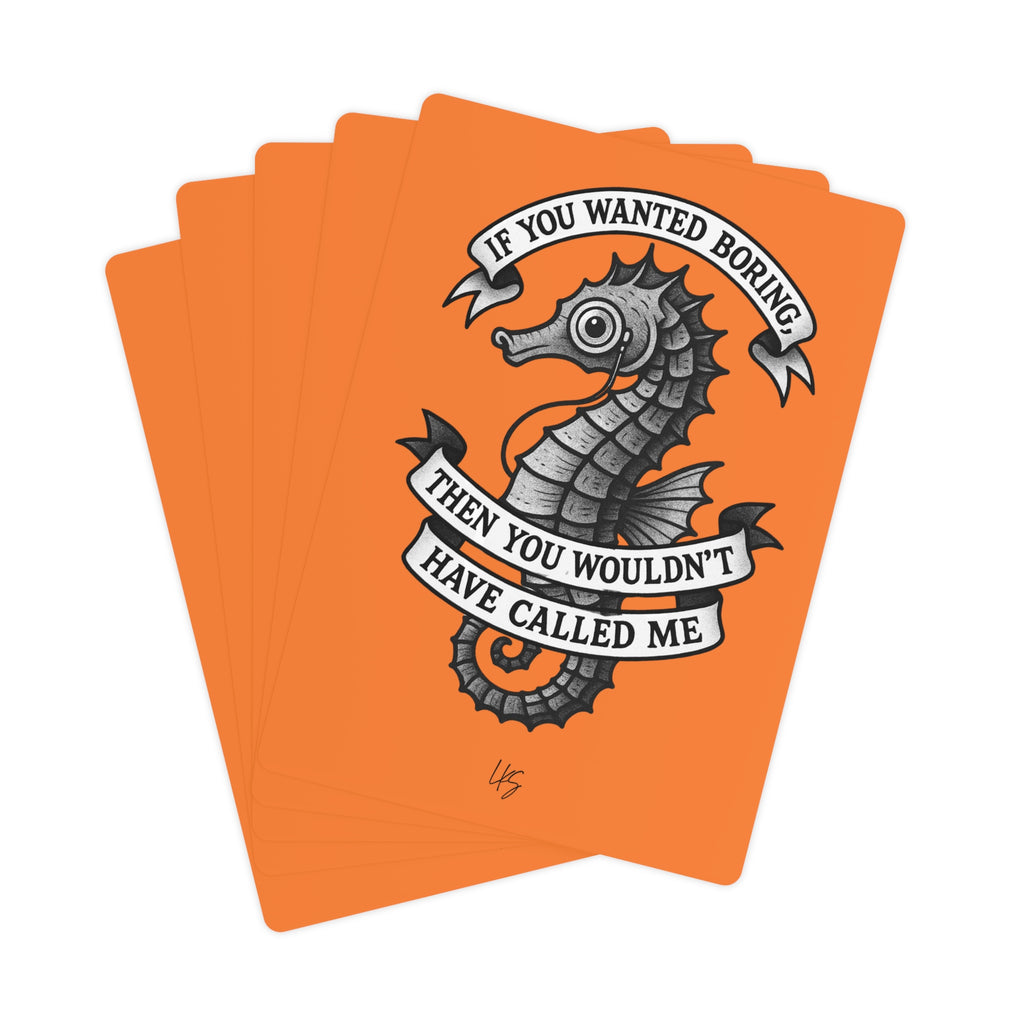 Feeling Seen | Design Life | Poker Cards- Glossy Orange
