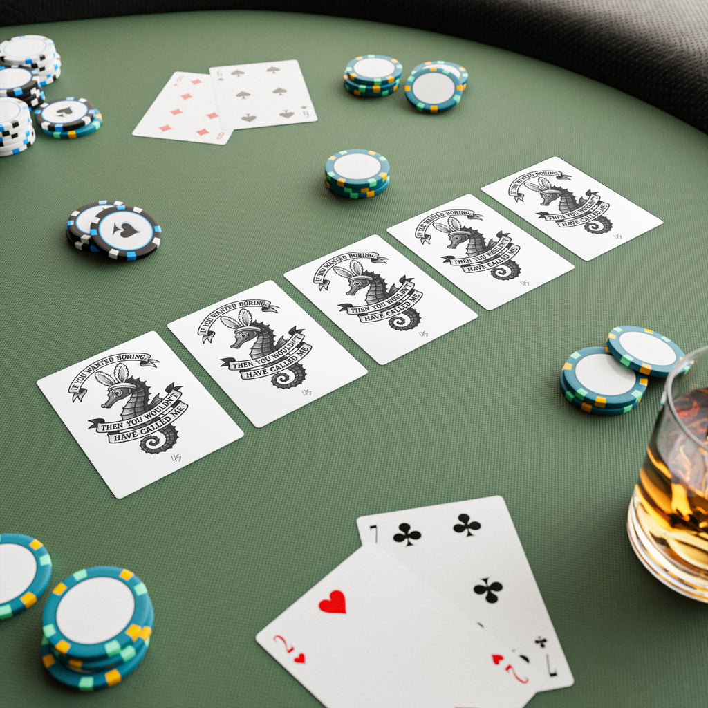 Bunny Ears | Design Life | Poker Cards- Glossy White