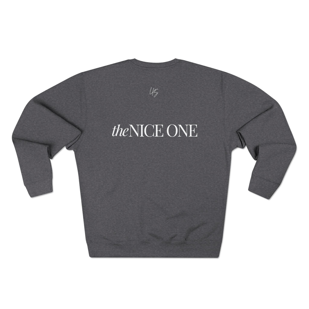 The Nice One | make it NICE | Unisex Charcoal Crewneck Sweatshirt