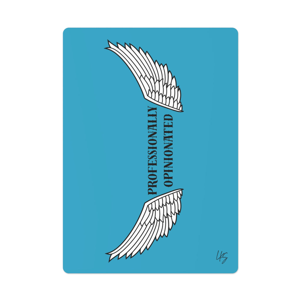 Professionally Opinionated | Design Life | Poker Cards- Glossy Turquoise