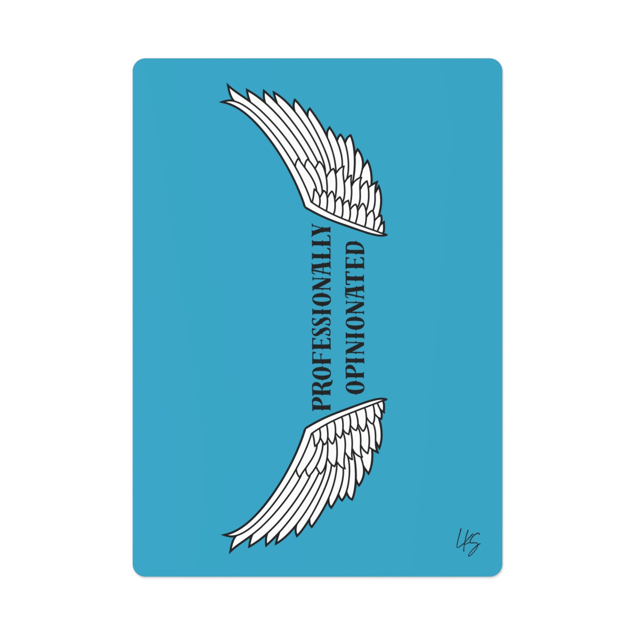 Professionally Opinionated | Design Life | Poker Cards- Glossy Turquoise