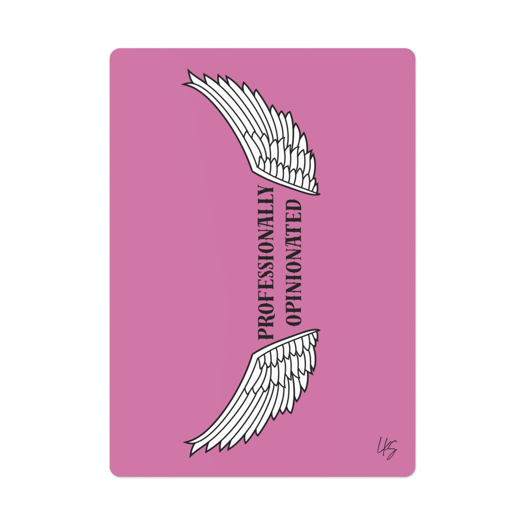 Professionally Opinionated | Design Life | Poker Cards- Glossy Pink