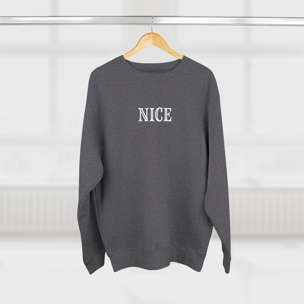 The Nice One | make it NICE | Unisex Charcoal Crewneck Sweatshirt
