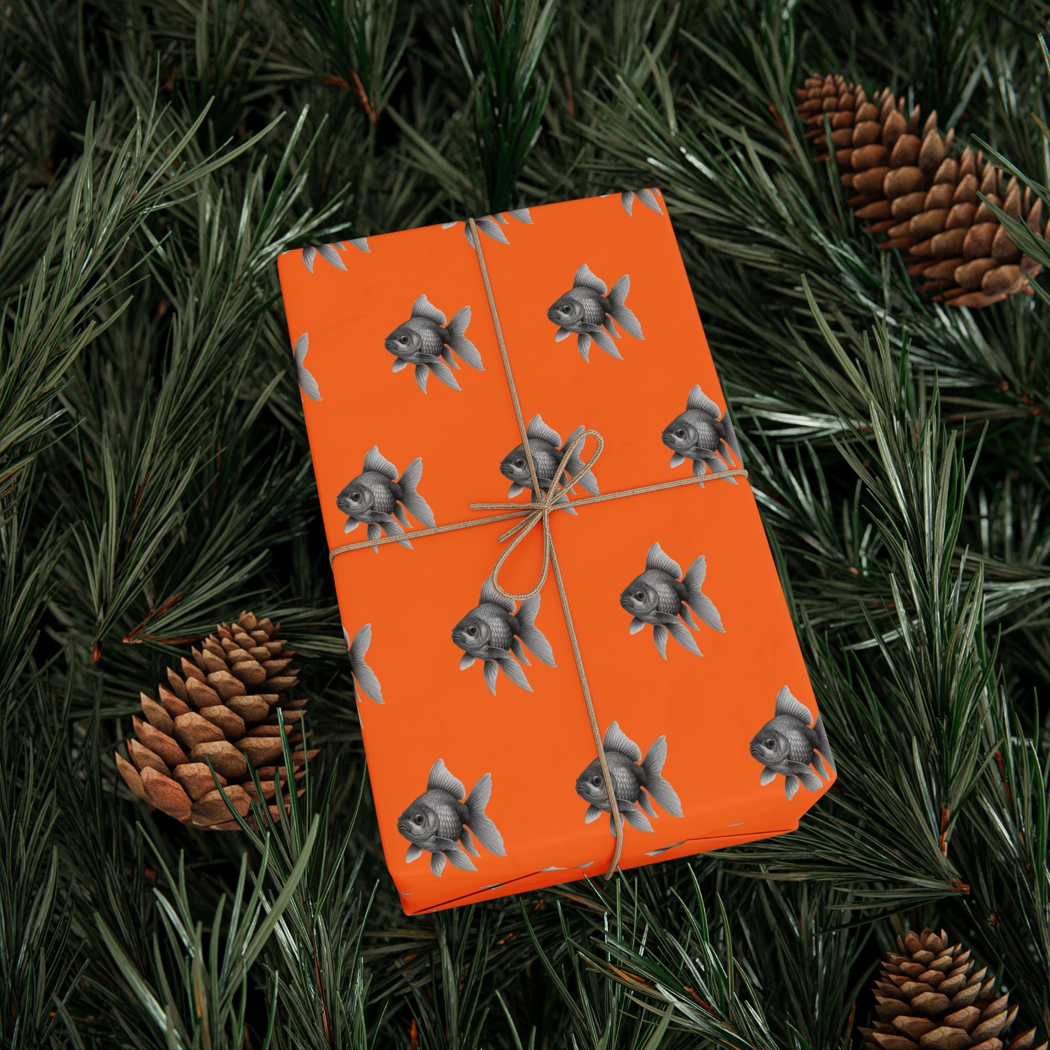 Francis | Employee of the Month | Glossy Wrapping Paper- Orange