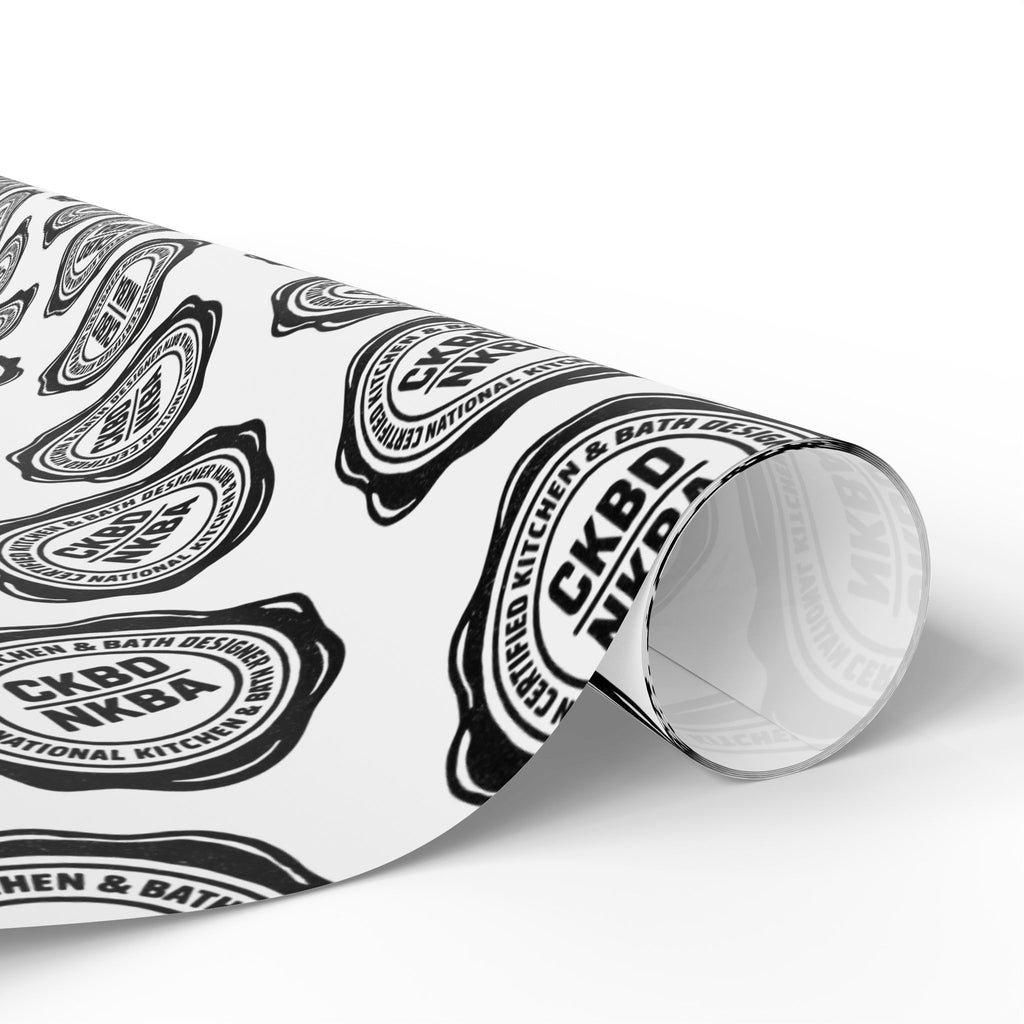 CKBD Wrapping Paper Roll| Trust Me, I'm Certified.  Black & White Logo Pattern