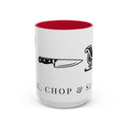 Whisk, Chop, Sleigh | Talk Cooking To Me | Celebrate! Red or Green Mug