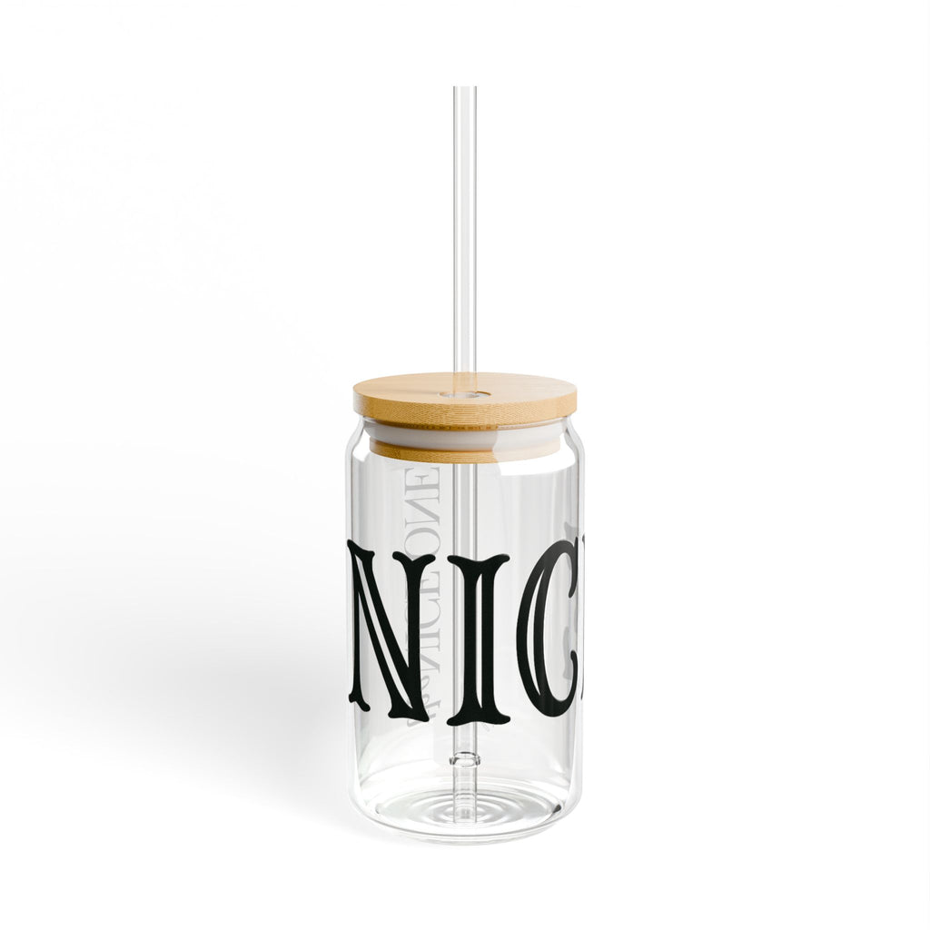 the Nice One | make it NICE | 16oz Glass Sipper Cup