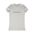 Tile me about it | Punderful Designer | Women's Fitted Crew T- Silver
