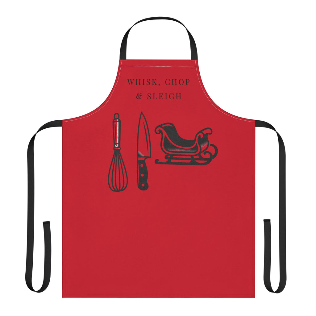 Whisk, Chop & Sleigh | Talk Cooking to Me- Celebrate! Apron/Red