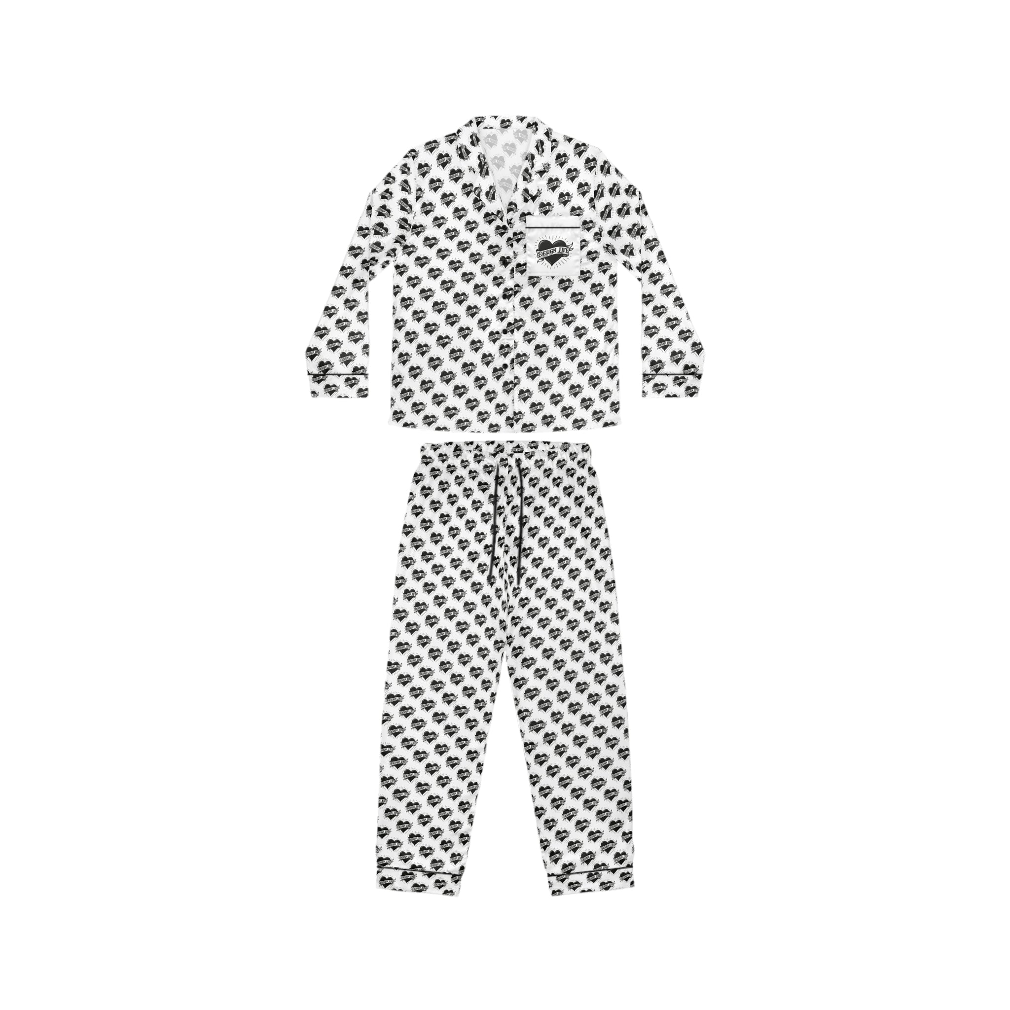 Design Life Heart Tattoo | Design Life | Satin Women's Pajama Set