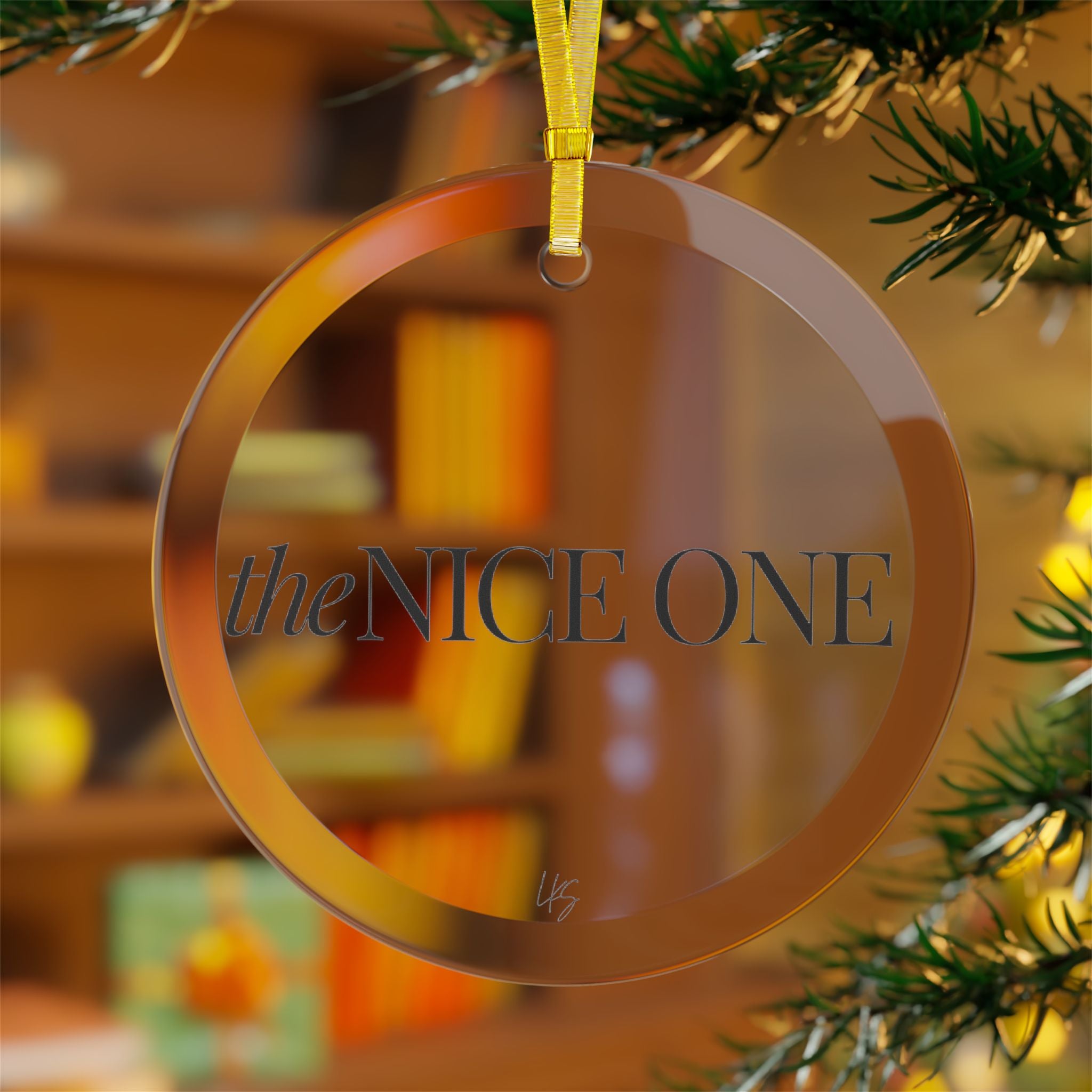 The Nice One | Make It NICE | Celebrate! Clear Glass Ornament