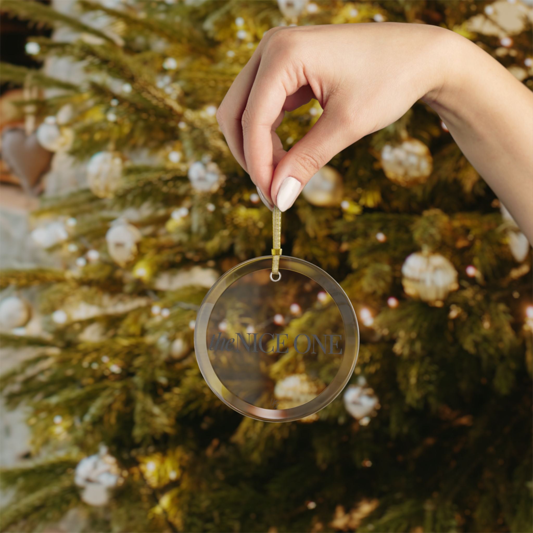 The Nice One | Make It NICE | Celebrate! Clear Glass Ornament