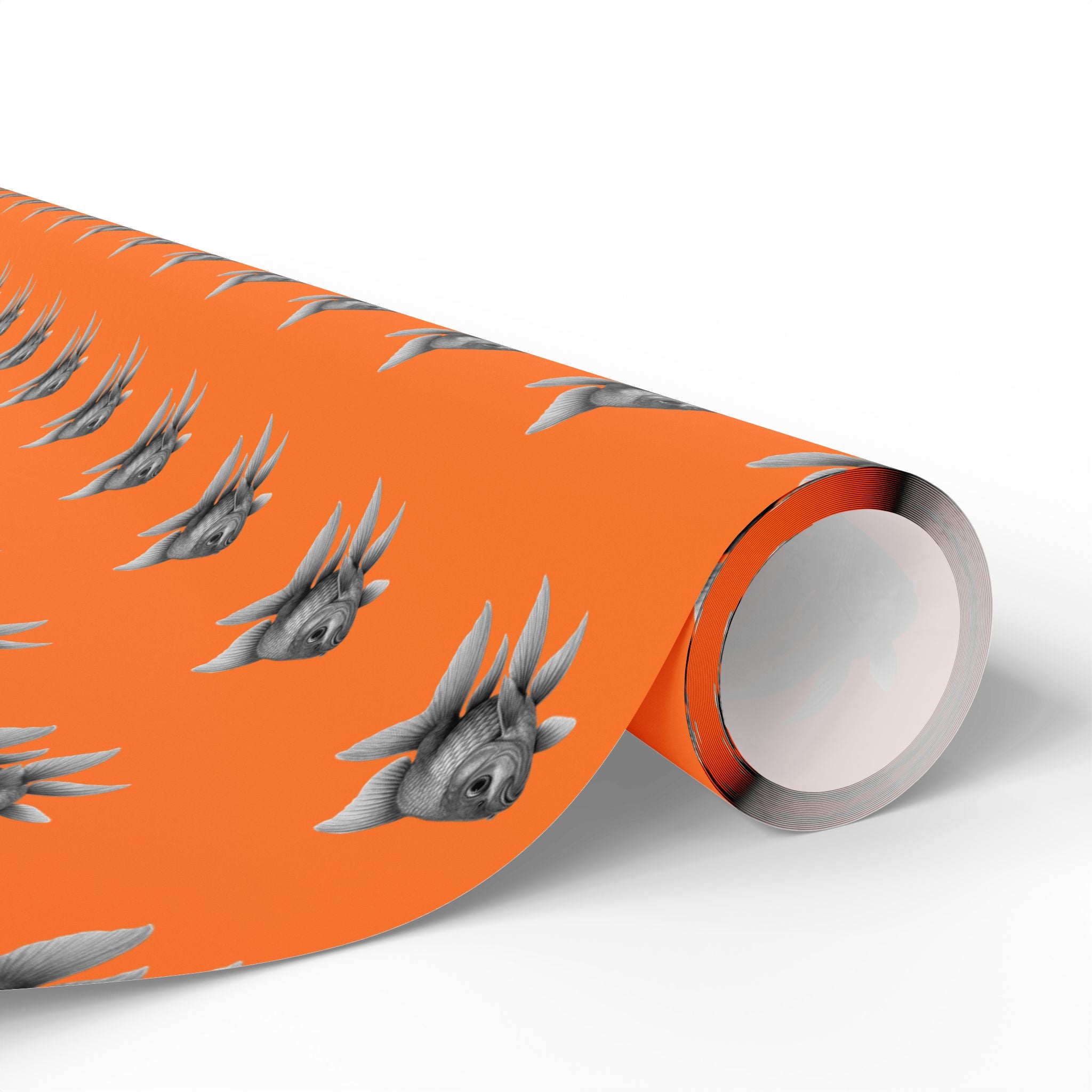 Francis | Employee of the Month | Glossy Wrapping Paper- Orange