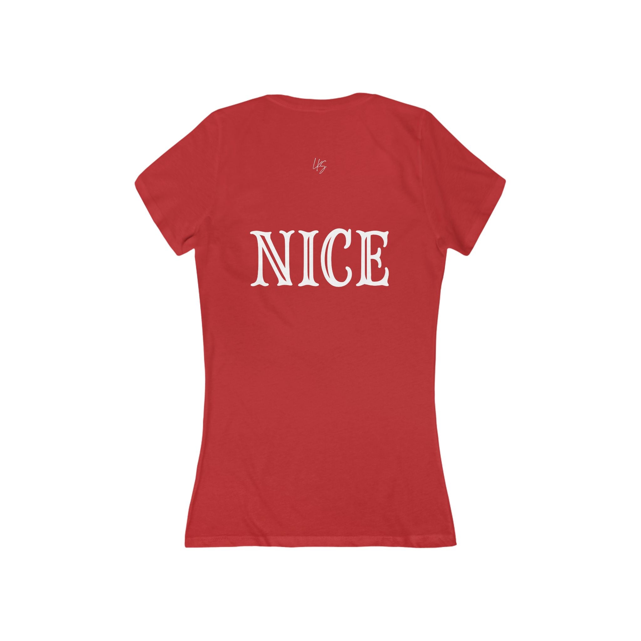 The Nice One | Make it NICE | Women's Deep V-Neck Tee -Hues